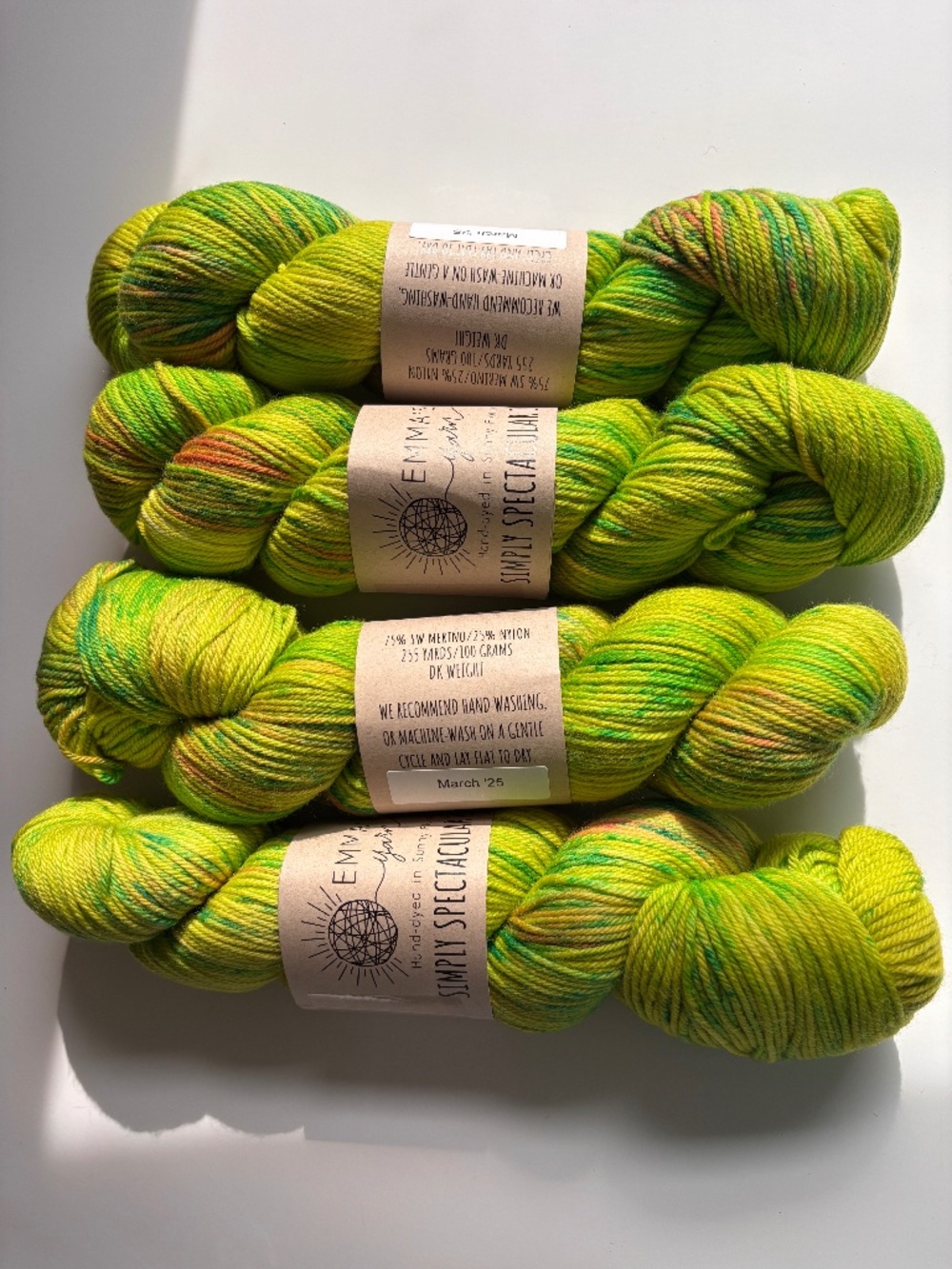 Emma's Simply Spectacular DK Yarn Skeins in March '25 color